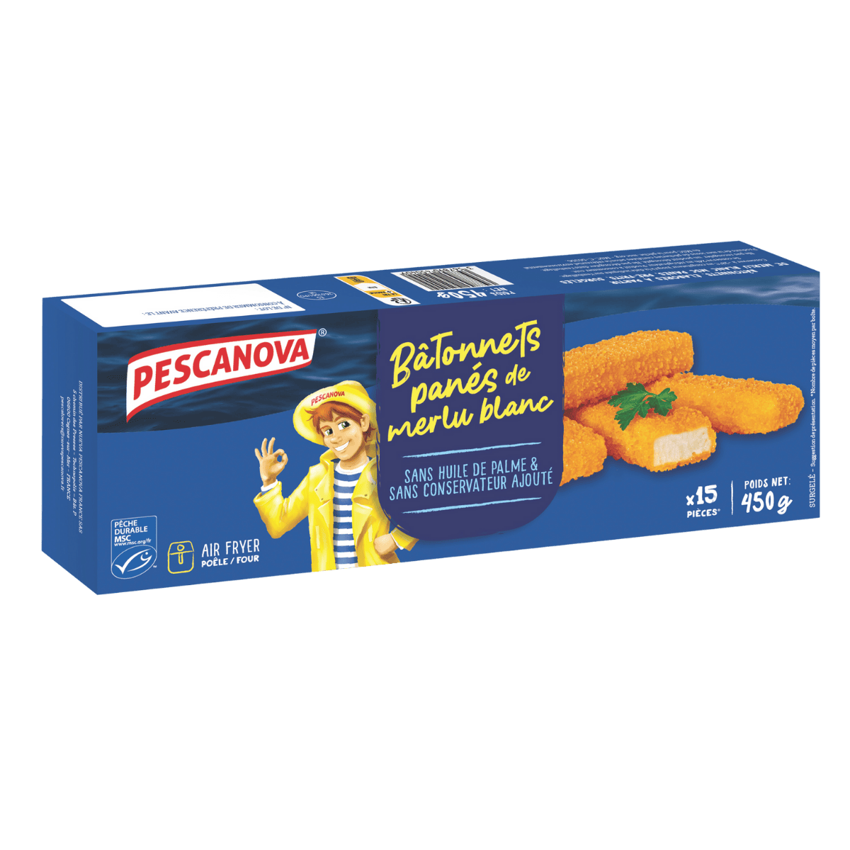 Bâtonnets de Merlu Blanc Panés
